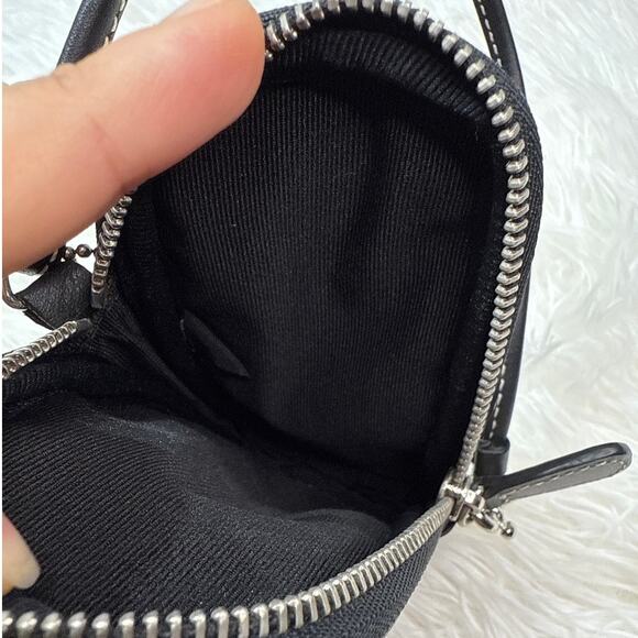 y2k COACH Vintage Black Gray Signature Canvas Case Wristlet - Picture 5 of 6